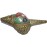 Antique Conch Shell-powerful ancient healing (therapeutic) instrument, Hand work-Turquoise stone-Om Mane Padhme Hum, Green Color - Large Size