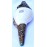 Metal Conch Shell(SHANKHA), powerful ancient healing (therapeutic) instrument, Hand work, Beautiful Design, White Color - Medium Size