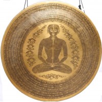 CHAKRA HEALING GONG  MCE® Professional Designed - Chakra symbol in human body with mantra in Sanskriti and English - 60 cm/ 23.5 inch CHAKRA HEALING GONG  MCE® Professional Designed - Chakra symbol in human body with mantra in Sanskriti and English - 60 cm/ 23.5 inch